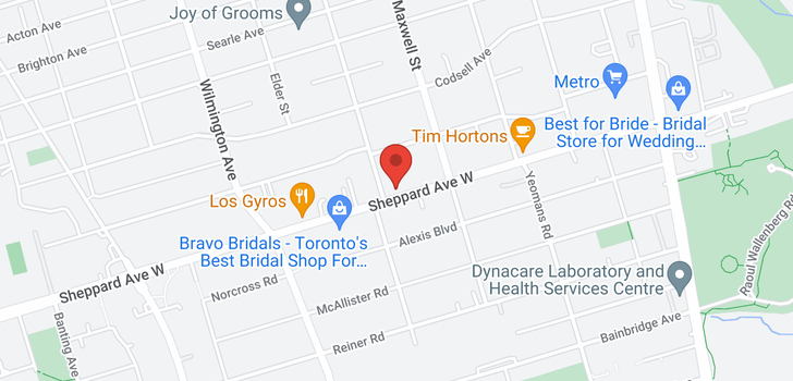 map of 758 SHEPPARD AVE W